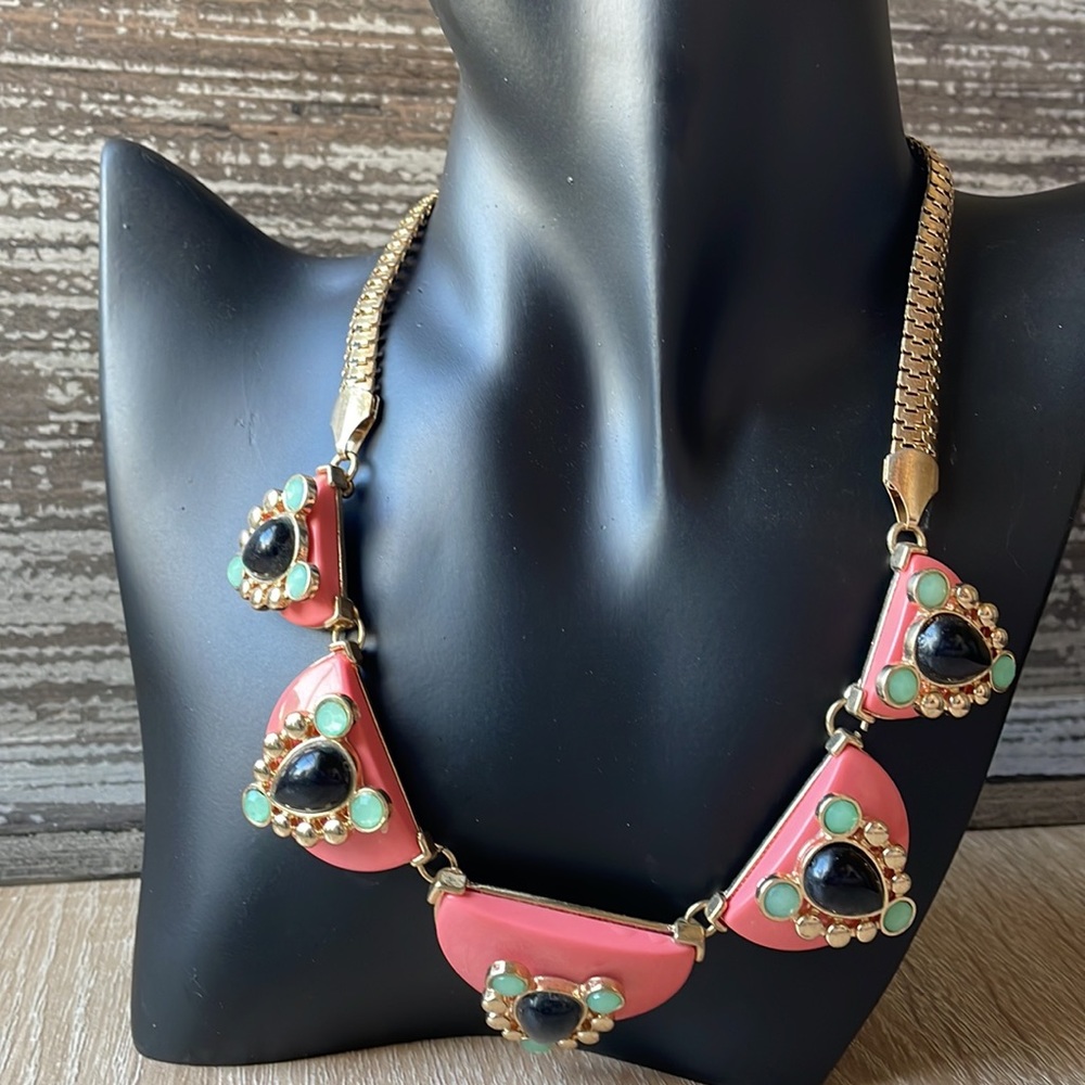 Vintage Geometric Statement Necklace